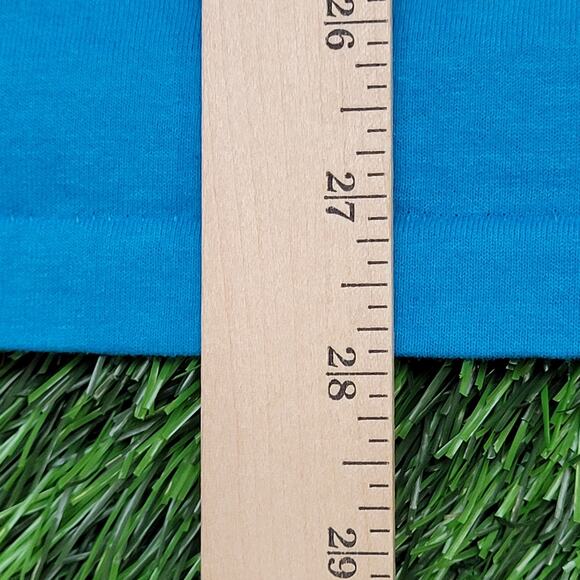 Vintage 80s Hanes Shirt M/L 20x28 Blue Jaguar Aztec Logo - Picture 5 of 14